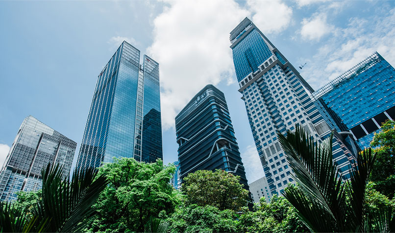 Singapore Budget 2024 Boost For AI Cleaner Fuels And Cost Of Living   Singapore Buildings Trees 